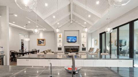 interior of a custom built home